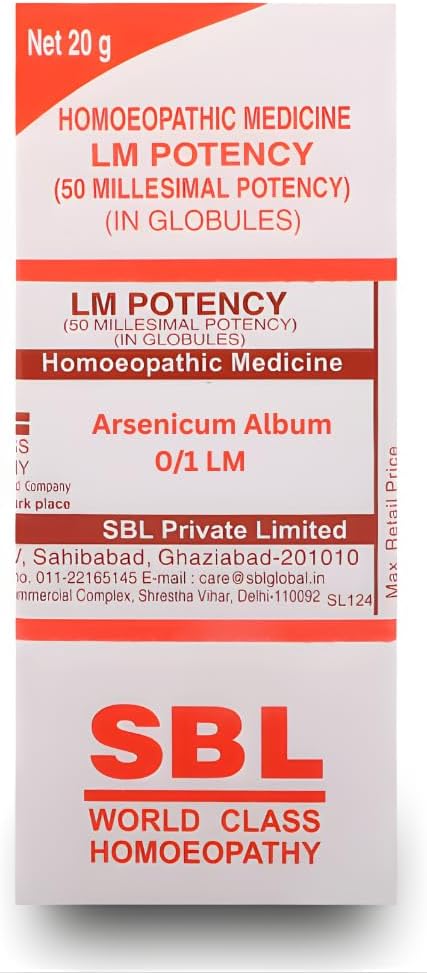 SBL Arsenicum Album 0/1 LM