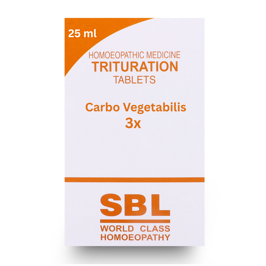 SBL Carbo Vegetabilis Trituration Tablet 3X