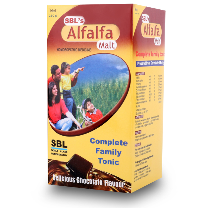 SBL Alfalfa Malt Energy Stimulant Delicious Chocolate 250g