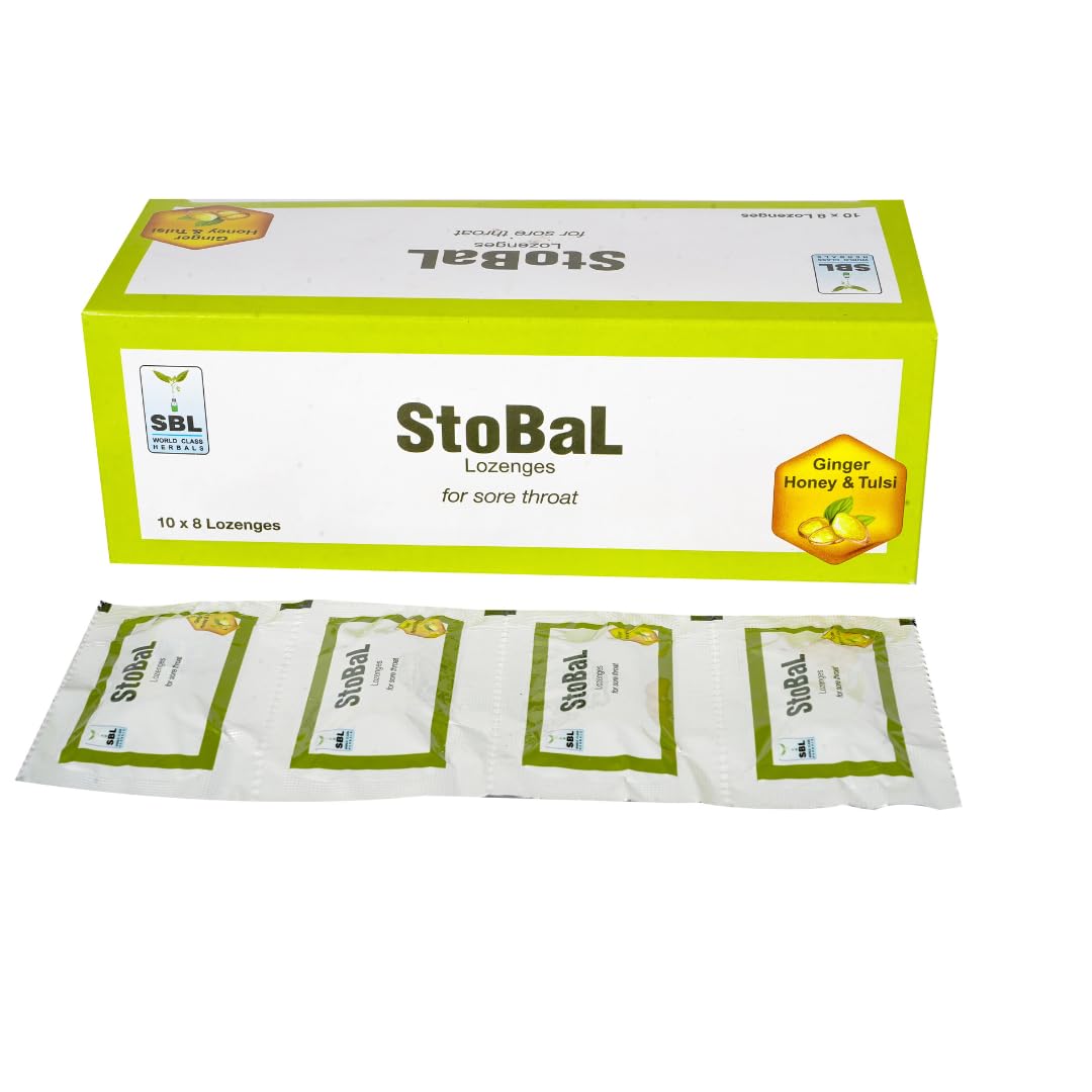 SBL Stobal Lozenges (8 Each) Ginger Honey & Tulsi