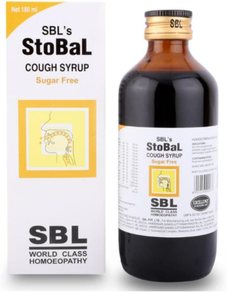 SBL Stobal Cough Syrup Sugar Free 180 ml
