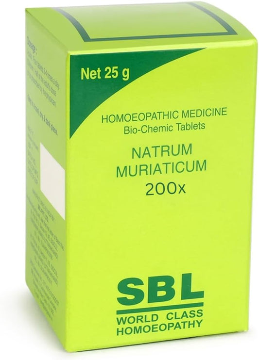 SBL Natrum Muriaticum Biochemic Tablet 200X