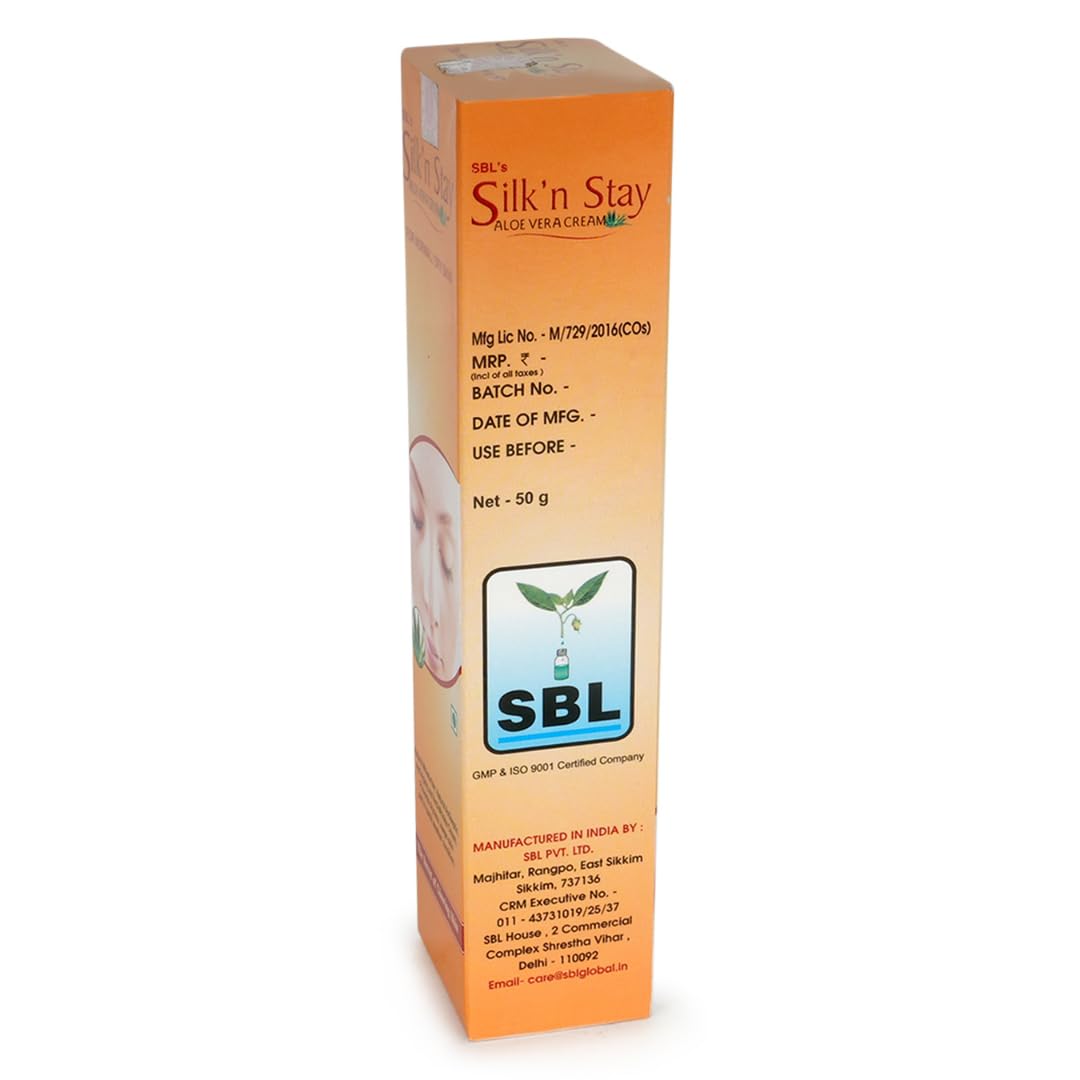 SBL Silk N Stay Aloe Vera Cream For Normal And Dry Skin 50 g