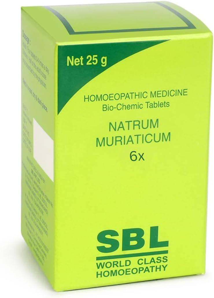 SBL Natrum Muriaticum Biochemic Tablet 6X