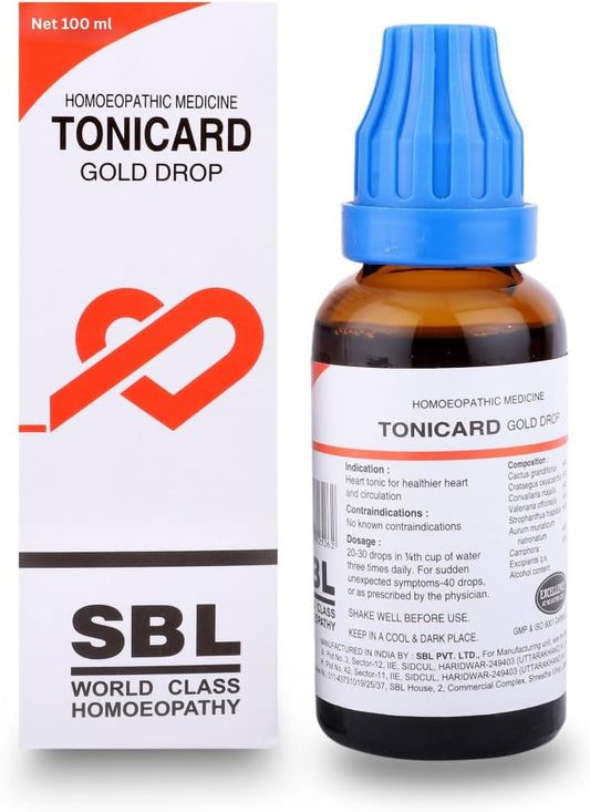 SBL Tonicard Gold Drop Homeopathic Medicine 100 ml