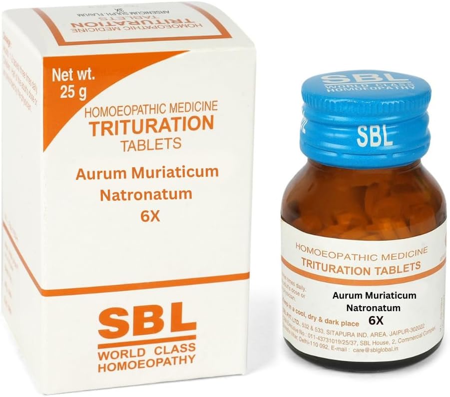 SBL Aurum Muriaticum Natronatum Trituration Tablet 6X