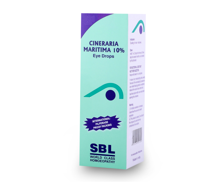 SBL Cineraria Maritima 10% Eye Drop | For Clouding of Vision, Haziness & Eye Care