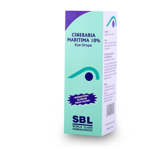 SBL Cineraria Maritima 10% Eye Drop | For Clouding of Vision, Haziness & Eye Care