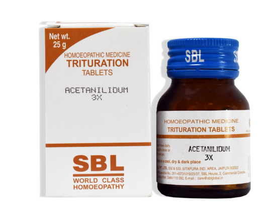 SBL Acetanilidum Trituration Tablet 3X